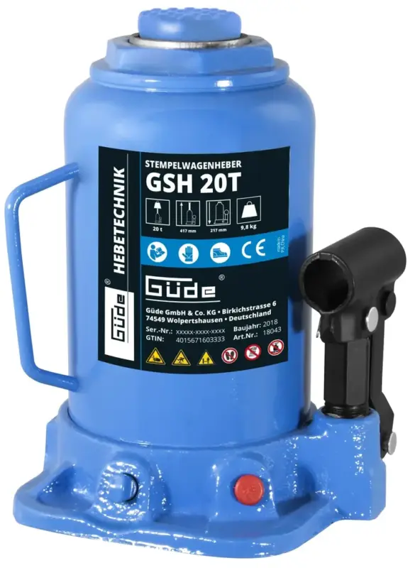 Stempelwagenheber GSH, 20 t, hydraulisch Neuheit