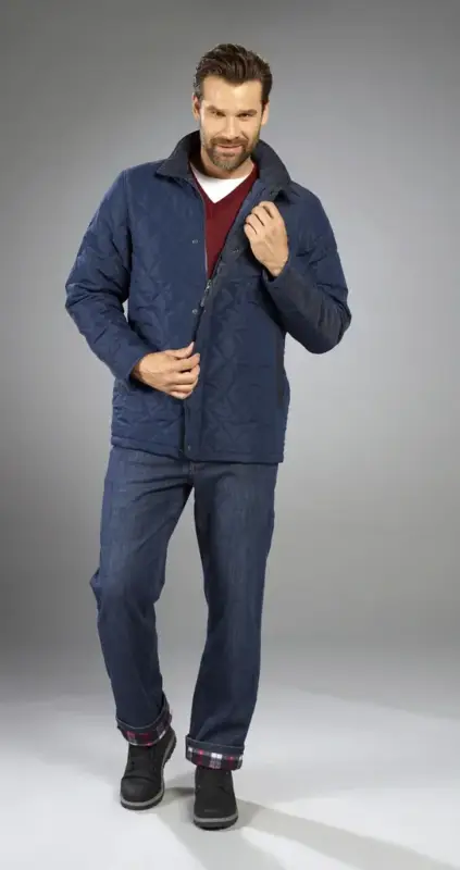 Steppjacke mit Stehkragen, Farbe marine, Gr. M Sonderaktion