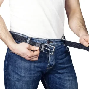 Stretchgürtel für Herren, superelastisch 3cm breit, Farbe schwarz Preisreduziert