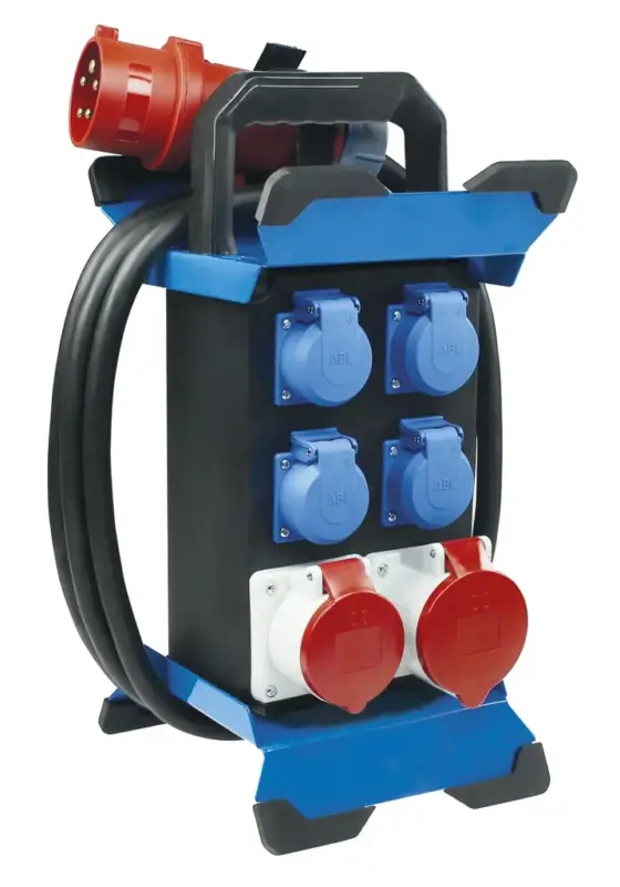 Stromverteiler STECKY 12 4x Schutzkontakt je1x CEE400/16A+32A 4,5mH07RN-F 5G4 Sonderangebot