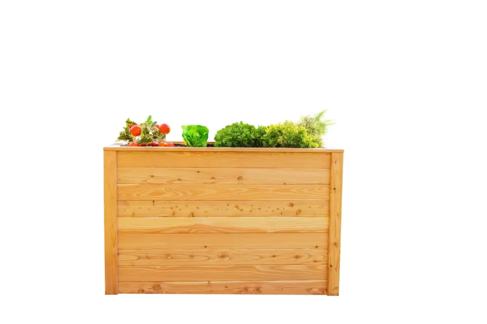 Top-Preis Westmann Hochbeet Klassik 130, 130×65×84 cm, Natur – FSC-Lärchenholz, rückenschonend