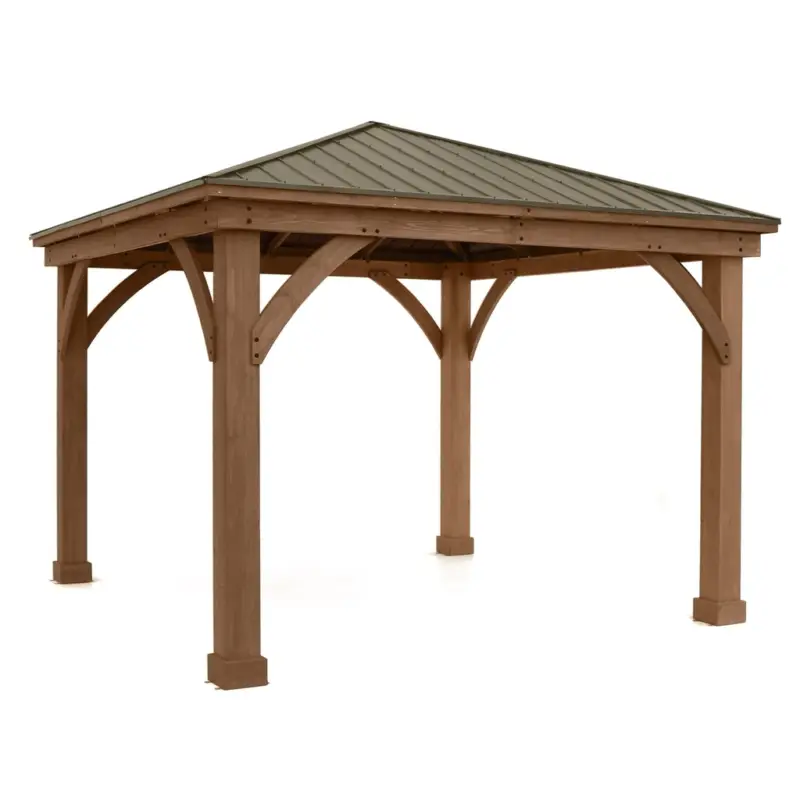 Westmann Holzpavillon Devon 12×12 Natur Zertifiziert