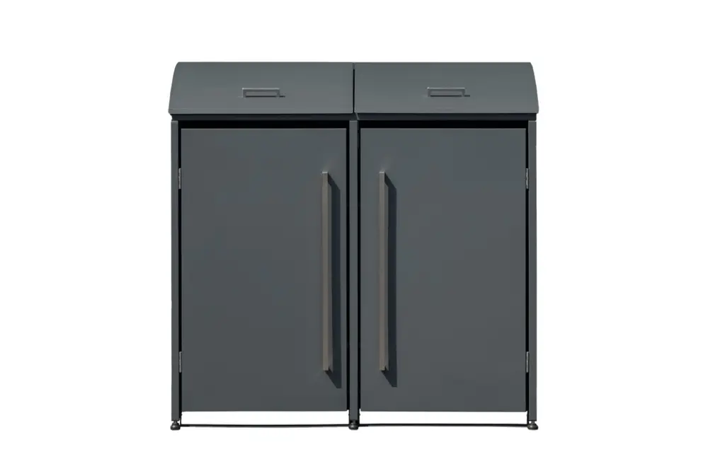 Westmann Mülltonnenbox Moderna 2er anthrazit (2× 240 L) Highlight