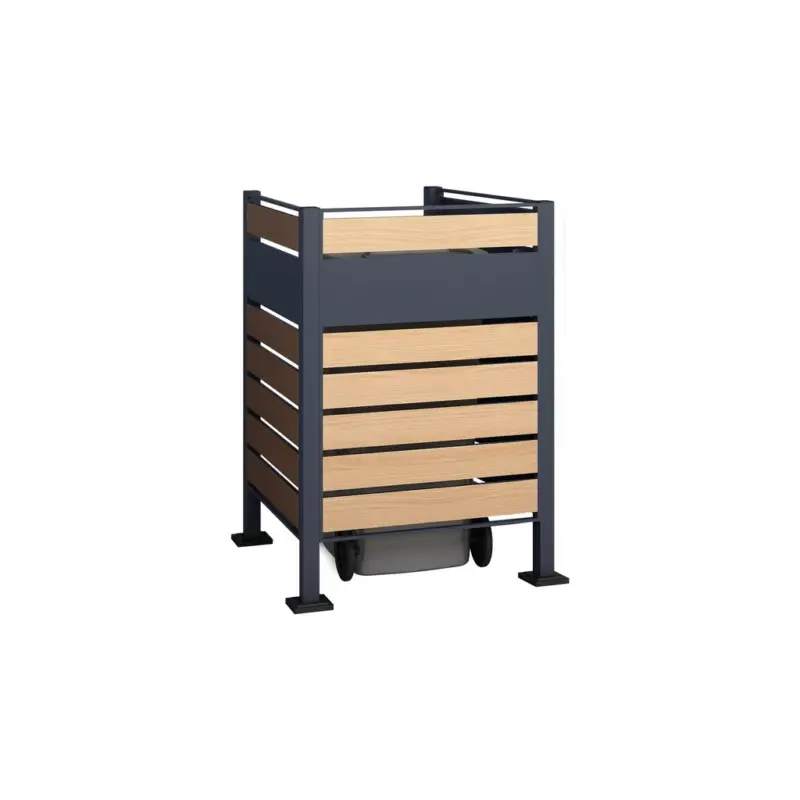 Letzte Chance Westmann Mülltonnenverkleidung Planum 1er 120 cm holzoptik (1× 240 L)