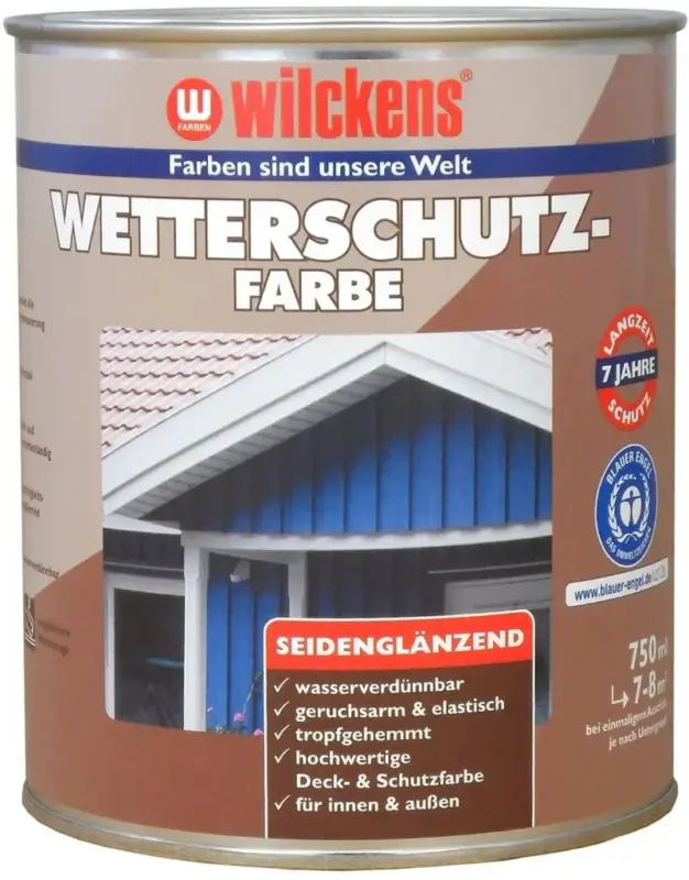 Wetterschutzfarbe RAL 6005 Moosgrün 750 ml Preisreduziert