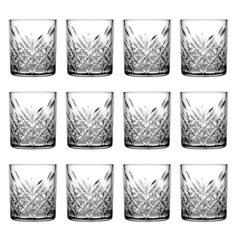 Whiskygläser, Whiskybecher - Timeless, 12er-Set, Stilvolle Gläser für Whisky & mehr, 205ml Preiswert