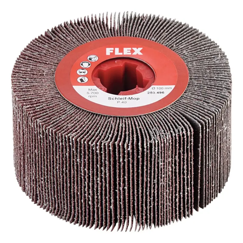 Abverkauf Flex Schleif-Mop Korn P 40 Breite 100 mm