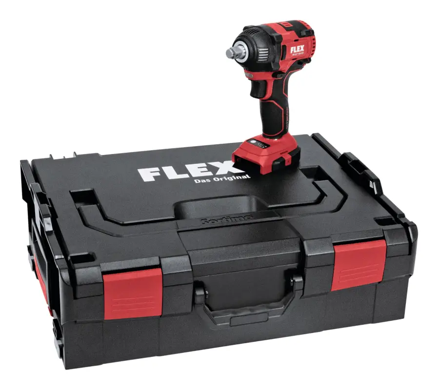 Rabatt Flex IW 1/2" 18.0-EC Akku-Schlagschrauber mit Bitgarage mit Gürtelclip 18 V ohne Akku in L-BOXX®