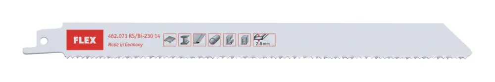 Ausverkauf Flex Säbelsägeblätter für Metall und Blech 14 Zähne pro Zoll 230 mm