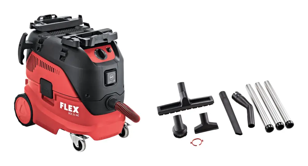 Sonderangebot Flex VCE 33 L AC-Set Sicherheitssauger mit automatischer Filterabreinigung und Reinigungsset 30 l Klasse L in L-BOXX®