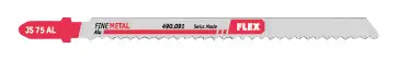Zertifiziert Flex Stichsägeblätter für Aluminium 75 mm