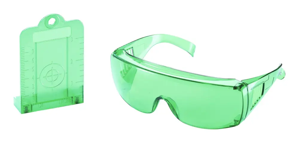 Sonderaktion Flex Laser Zieltafel und Sichtbrille grün