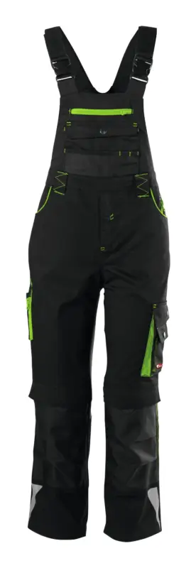 Jetzt Bestellen Fortis Kids Latzhose twenty-four, schwarz/limegreen, Größe 134-140