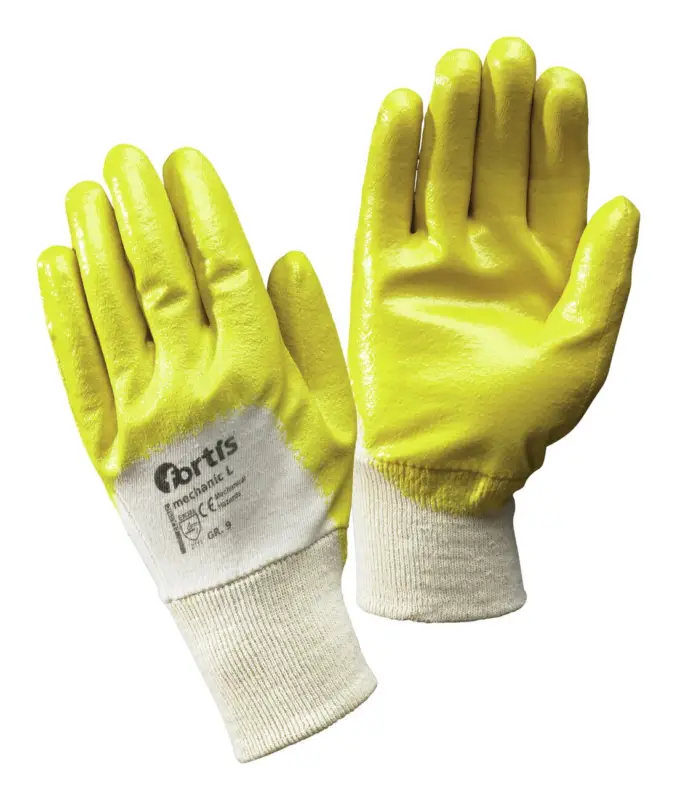 Fortis Nitrilhandschuh Mechanic L, Nitril, SB-verpackt, Größe 7(Verpackungseinheit: 12Paar) Geprüft