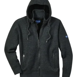 Zertifiziert Scheibler Strickjacke Schärding anthrazit/schwarz-meliert Größe M