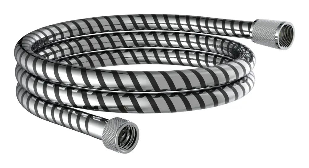 Schütte Brauseschlauch 150 cm, Kunststoff, Schwarz/Chrom Markenprodukt