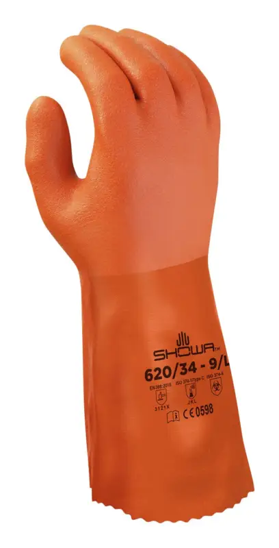 Showa Chemikalienschutzhandschuh 620 Größe XL(Verpackungseinheit: 10Paar) Bestseller