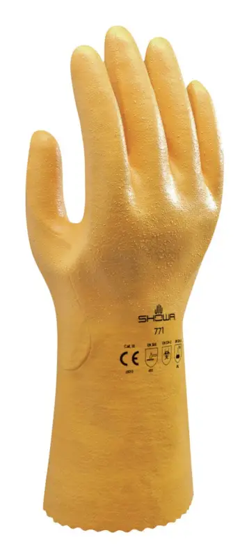 Saisonangebot Showa Chemikalienschutzhandschuh 771 Größe XL(Verpackungseinheit: 10Paar)