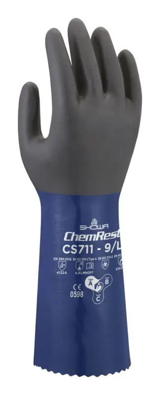Preis Gesenkt Showa Chemikalienschutzhandschuh CS711 Größe XL(Verpackungseinheit: 10Paar)
