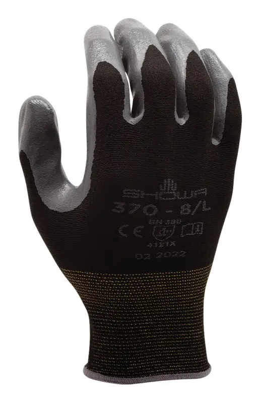 Showa Montagehandschuh 370, schwarz Größe XXL(Verpackungseinheit: 10Paar) Super-Preis