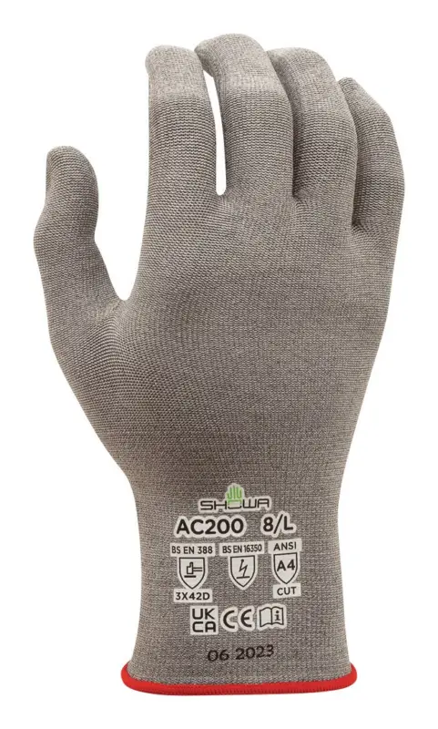 Schneller Versand Showa Schnittschutzhandschuh AC200 Größe M(Verpackungseinheit: 12Paar)