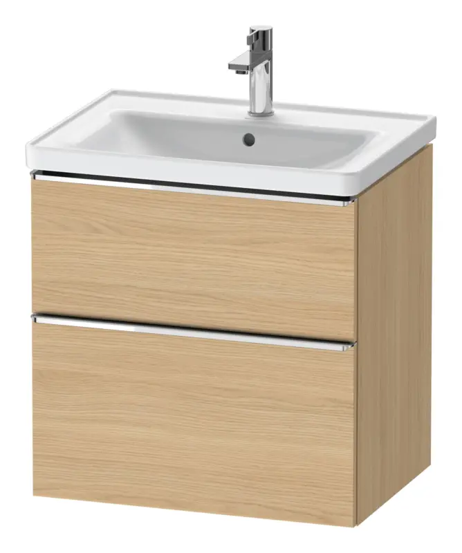 Knallerangebot Duravit D-Neo Waschtischunterschrank mit 2 Auszügen Griff Chrom Hochglanz 634 x 625 x 452 mm - Eiche Natur Matt