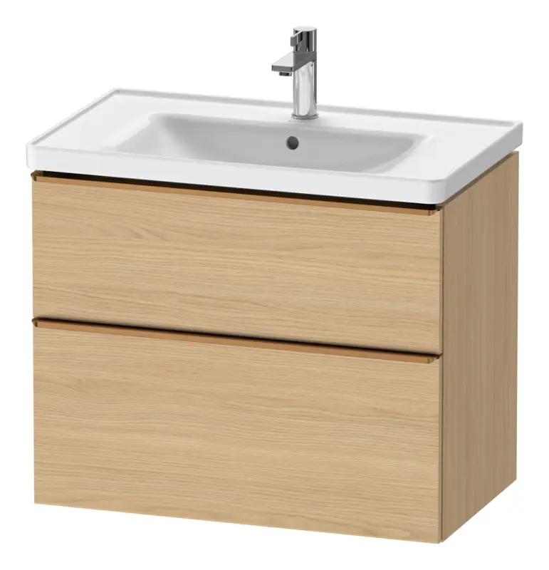 Duravit D-Neo Waschtischunterschrank für 236780 mit 2 Auszügen Griff Bronze Gebürstet 784 x 625 x 452 mm - Eiche Natur Matt Markenware