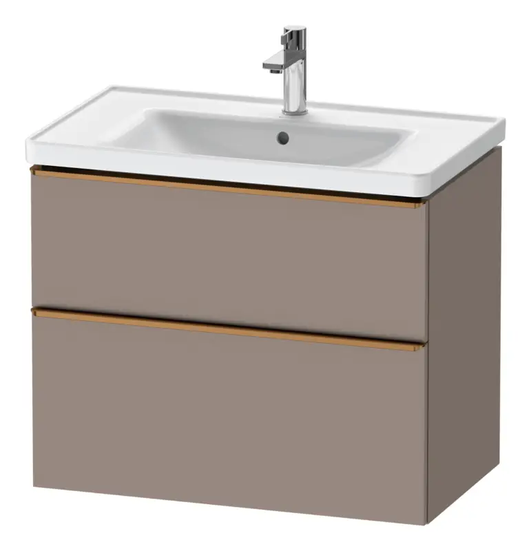 Preis Gesenkt Duravit D-Neo Waschtischunterschrank für 236780 mit 2 Auszügen Griff Bronze Gebürstet 784 x 625 x 452 mm - Basalt Matt