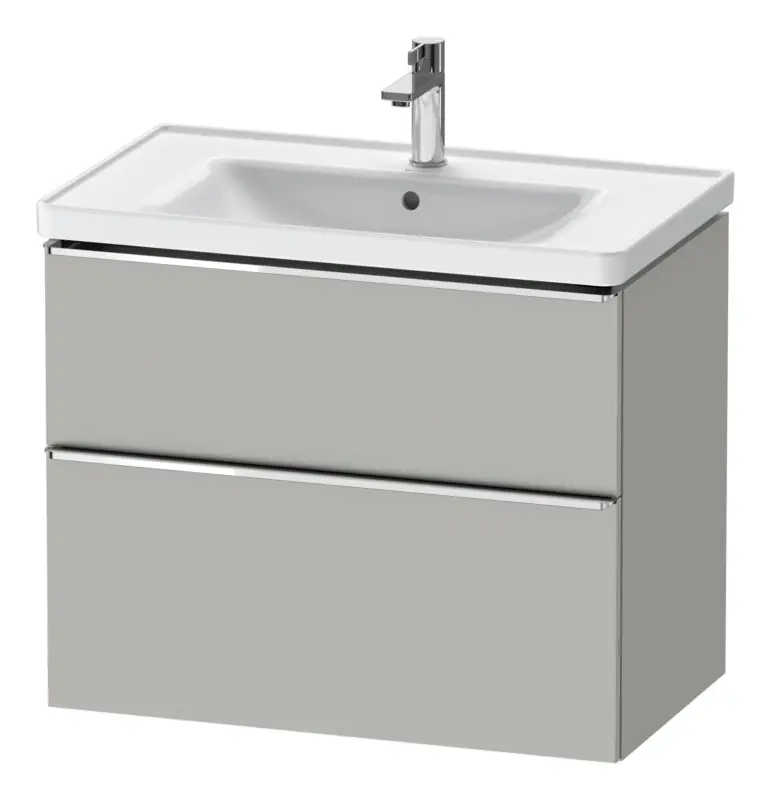 Heißes Angebot Duravit D-Neo Waschtischunterschrank für 236780 mit 2 Auszügen Griff Chrom Hochglanz 784 x 625 x 452 mm - Betongrau Matt