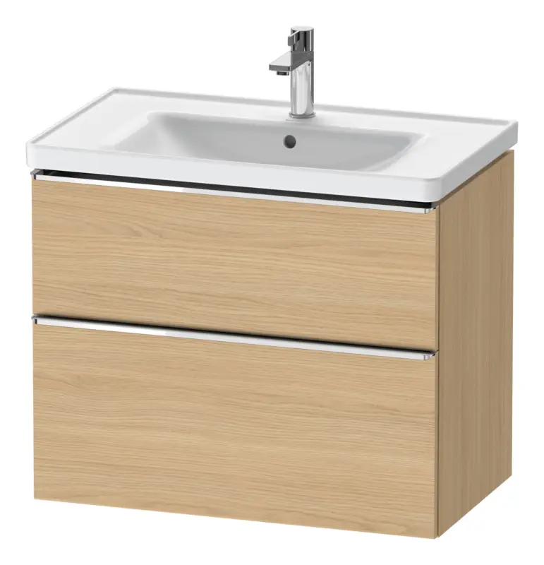 Saisonangebot Duravit D-Neo Waschtischunterschrank für 236780 mit 2 Auszügen Griff Chrom Hochglanz 784 x 625 x 452 mm - Eiche Natur Matt