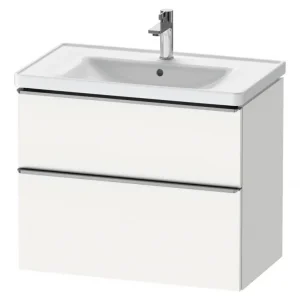 Abverkauf Duravit D-Neo Waschtischunterschrank für 236780 mit 2 Auszügen Griff Edelstahl Gebürstet 784 x 625 x 452 mm - Weiß Matt