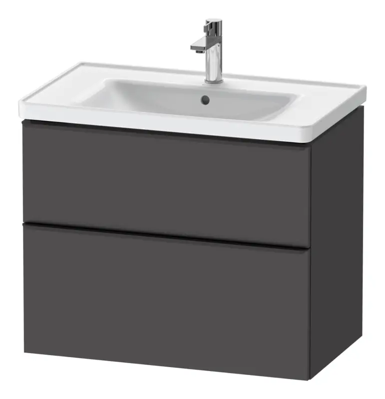 Duravit D-Neo Waschtischunterschrank für 236780 mit 2 Auszügen Griff Diamantschwarz Matt 784 x 625 x 452 mm - Graphit Matt Jetzt Bestellen
