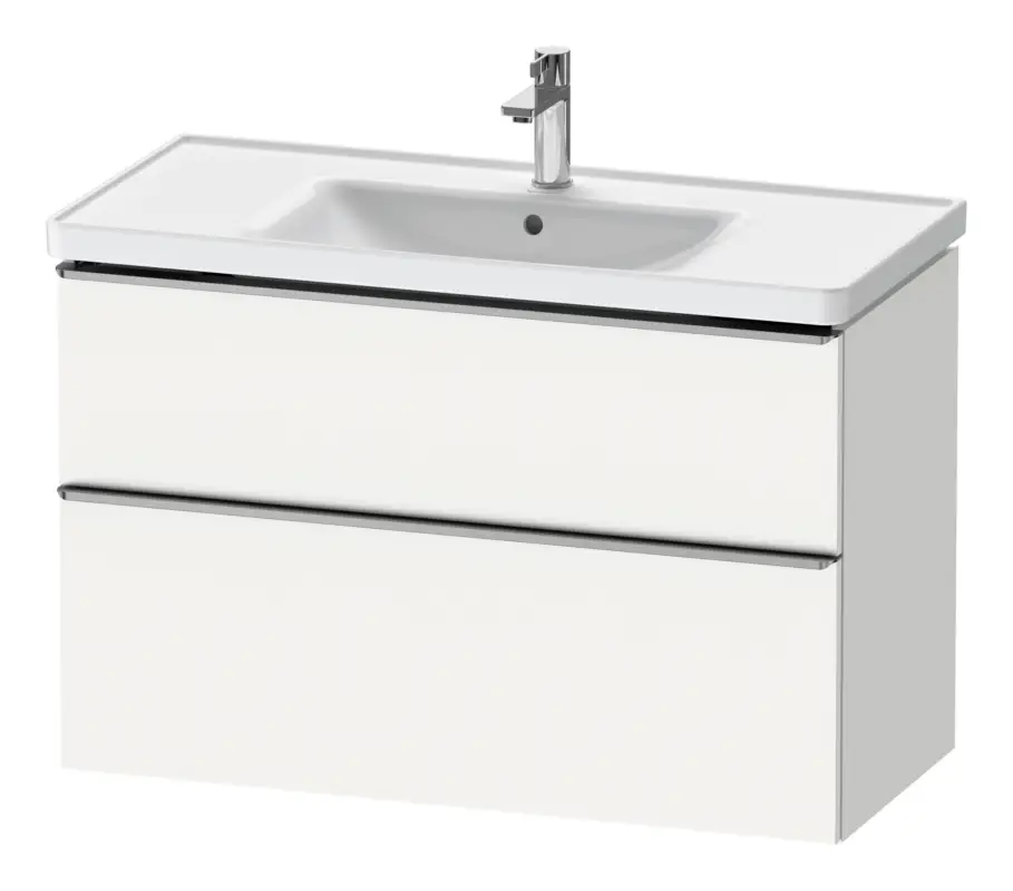 Mega-Angebot Duravit D-Neo Waschtischunterschrank mit 2 Auszügen Griff Edelstahl Gebürstet 984 x 625 x 452 mm - Weiß Matt