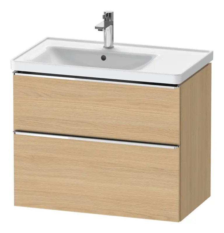 Preisreduziert Duravit D-Neo Waschtischunterschrank für 236980 mit 2 Auszügen Griff Chrom Hochglanz 784 x 625 x 452 mm - Eiche Natur Matt