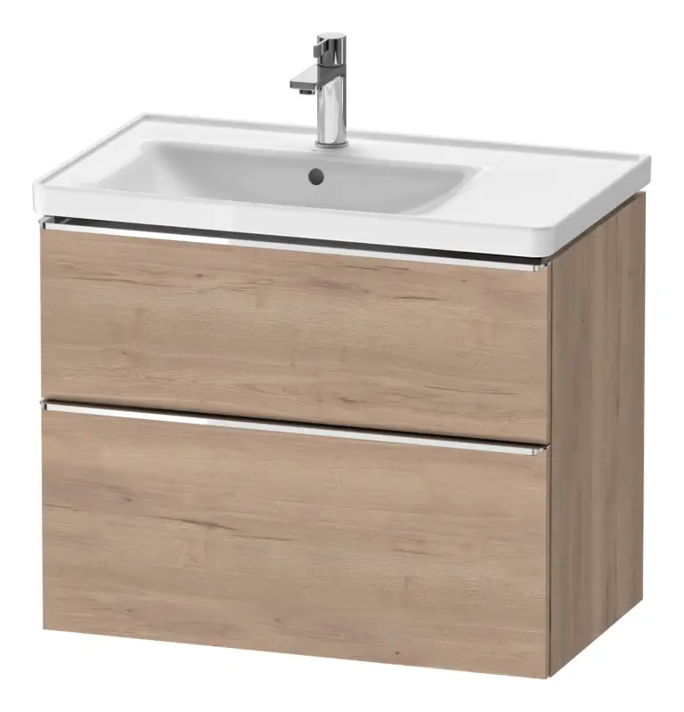 Duravit D-Neo Waschtischunterschrank für 236980 mit 2 Auszügen Griff Chrom Hochglanz 784 x 625 x 452 mm - Eiche Marmoriert Matt Beliebt