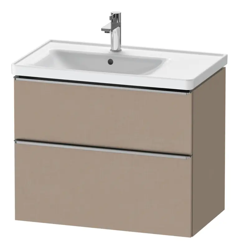 Preisknaller Duravit D-Neo Waschtischunterschrank für 236980 mit 2 Auszügen Griff Edelstahl Gebürstet 784 x 625 x 452 mm - Leinen Matt