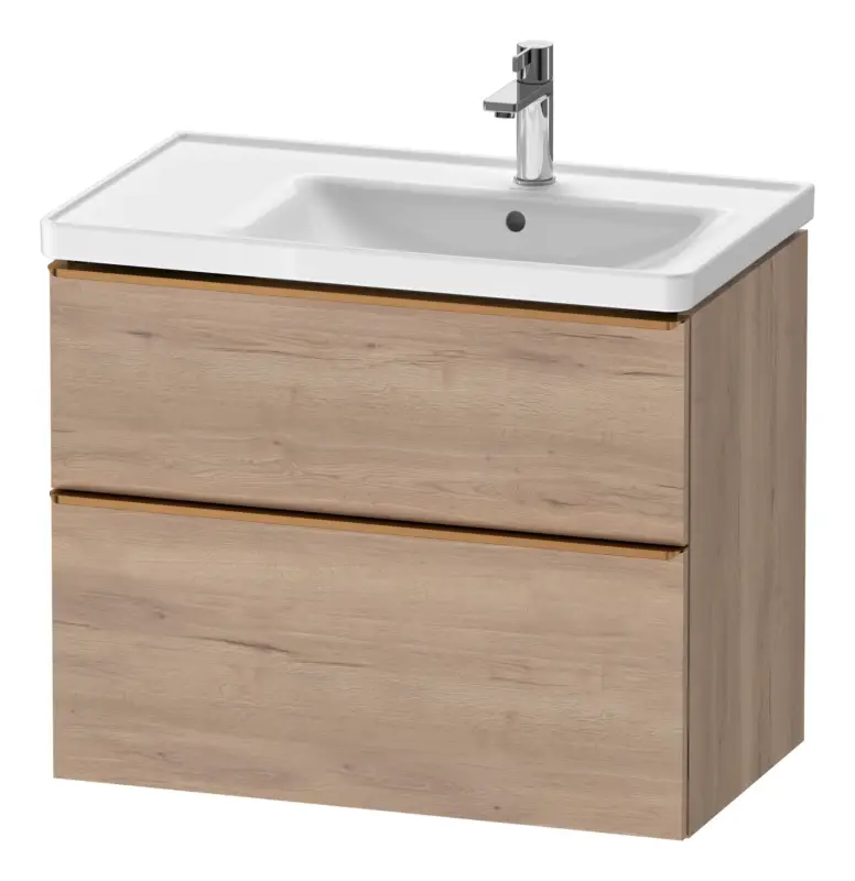 Duravit D-Neo Waschtischunterschrank für 237080 mit 2 Auszügen Griff Bronze Gebürstet 784 x 625 x 452 mm - Eiche Marmoriert Matt Billig