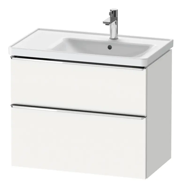 Garantierte Lieferung Duravit D-Neo Waschtischunterschrank für 237080 mit 2 Auszügen Griff Chrom Hochglanz 784 x 625 x 452 mm - Weiß Matt