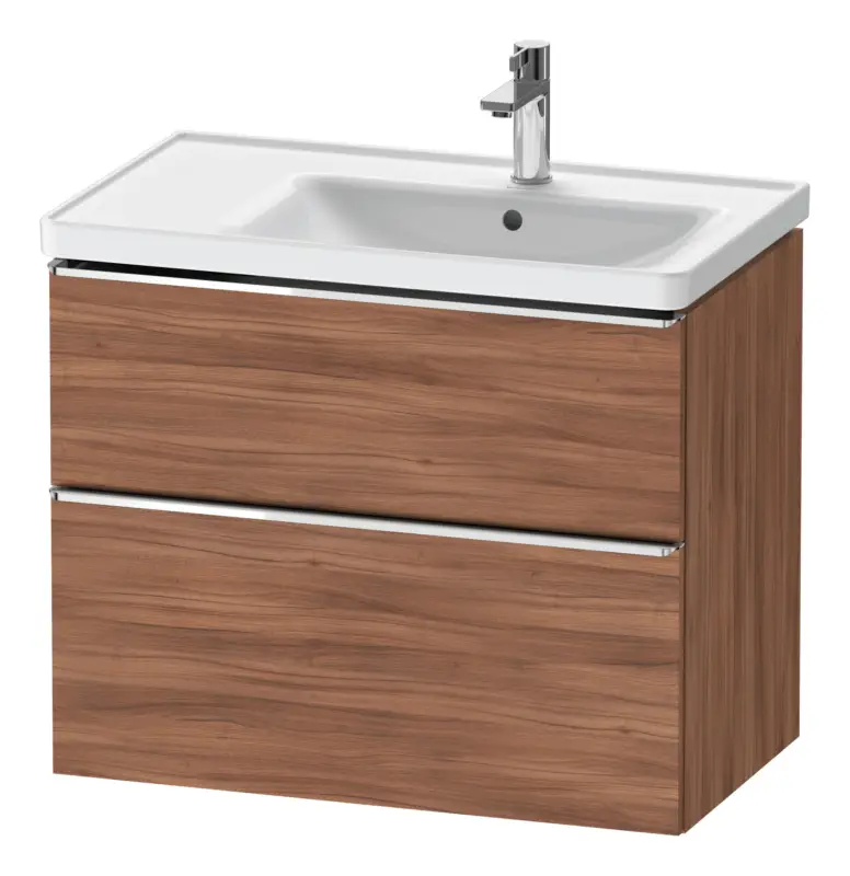 Duravit D-Neo Waschtischunterschrank für 237080 mit 2 Auszügen Griff Chrom Hochglanz 784 x 625 x 452 mm - Nussbaum Natur Matt Rabatt