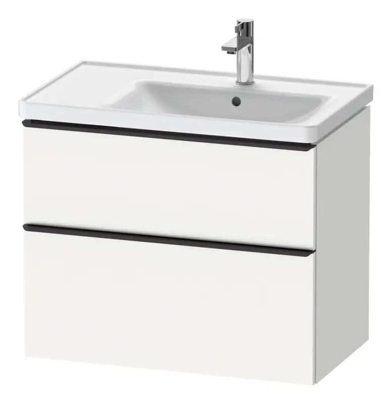 Bestseller Duravit D-Neo Waschtischunterschrank für 237080 mit 2 Auszügen Griff Diamantschwarz Matt 784 x 625 x 452 mm - Weiß Matt