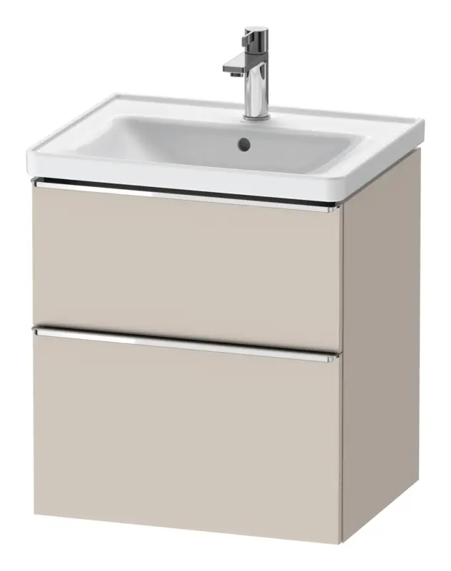 Duravit D-Neo Waschtischunterschrank mit 2 Auszügen Griff Chrom Hochglanz 584 x 625 x 452 mm - Taupe Matt Knallerangebot