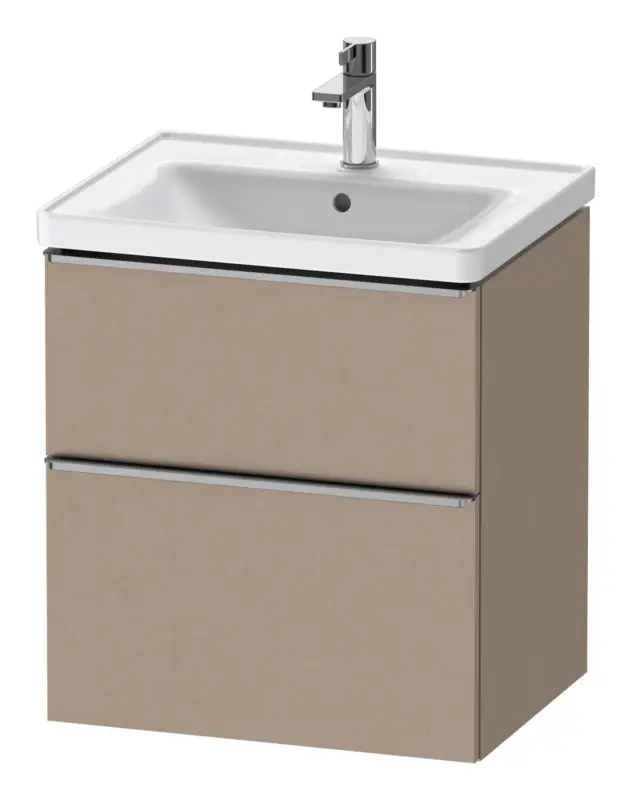 Nur Für Kurze Zeit Duravit D-Neo Waschtischunterschrank mit 2 Auszügen Griff Edelstahl Gebürstet 584 x 625 x 452 mm - Leinen Matt