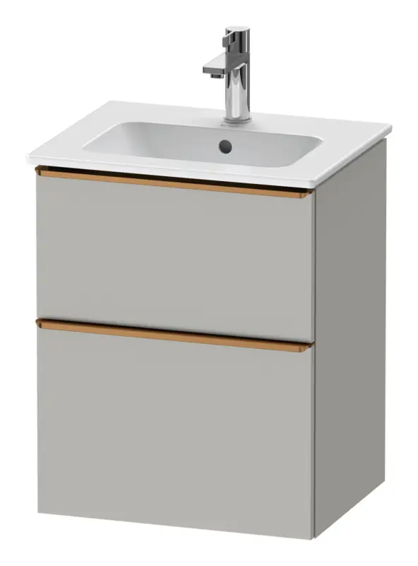 Duravit D-Neo Waschtischunterschrank mit 2 Auszügen Griff Bronze Gebürstet 510 x 625 x 402 mm - Betongrau Matt Angebot