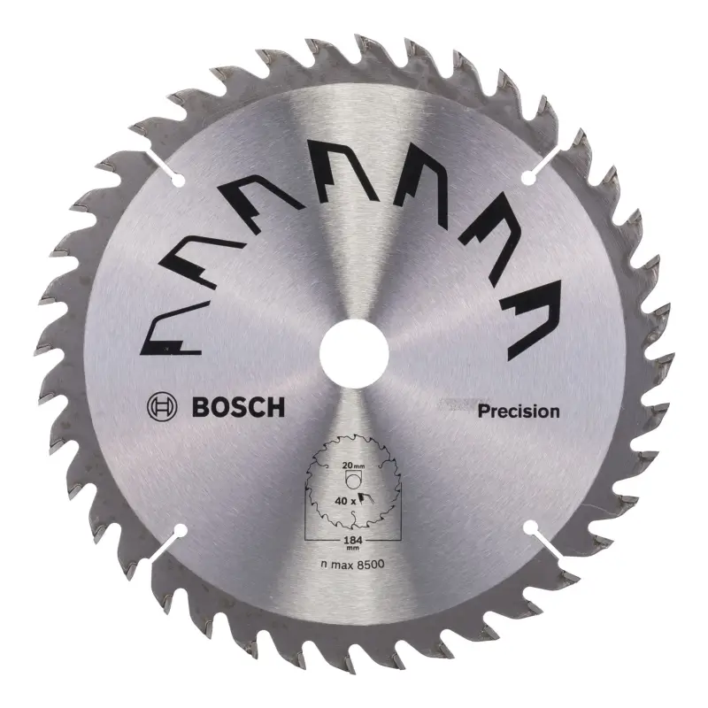 Markenprodukt Bosch Zubehör Kreissägeblatt Precision, 184 x 16 mm, Zähnezahl 40