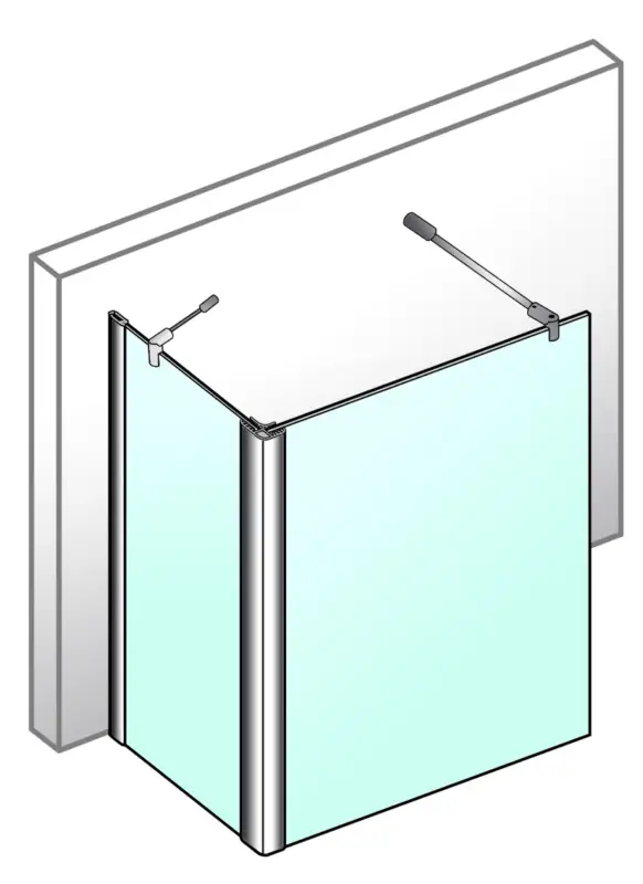 Garantierte Lieferung Breuer Entra Walk-In Duschwand mit Seitenwand Klarglas hell 120 x 80 cm - Alu Chromeffekt