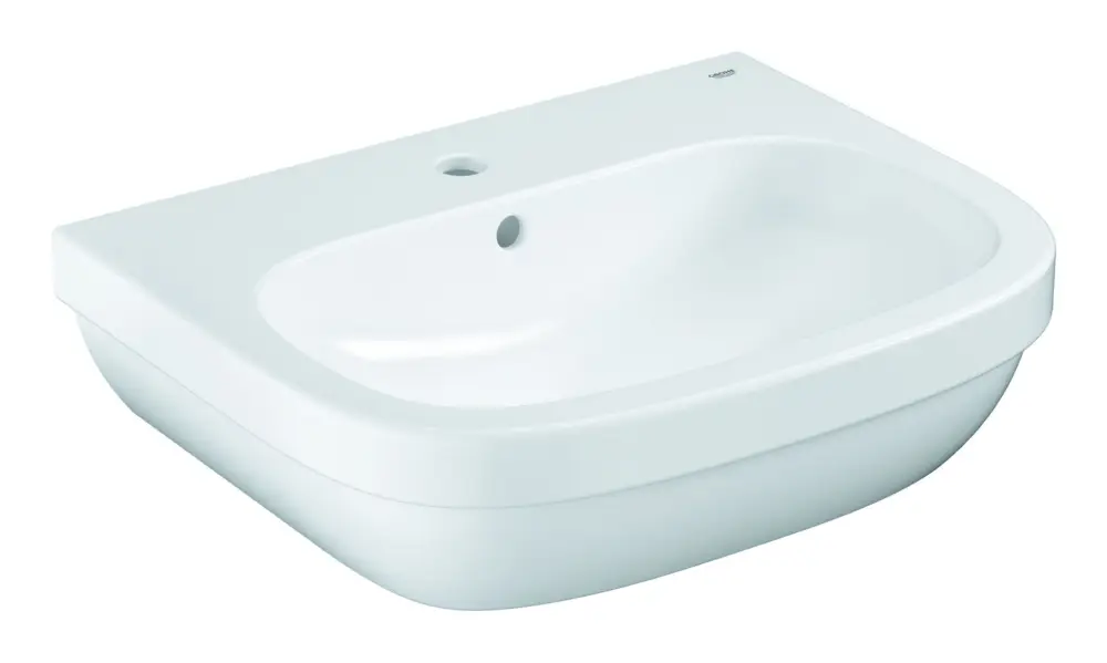 Grohe Euro Keramik Waschtisch 595 x 482 mm mit Hahnloch mit Überlauf - Alpinweiß Sale