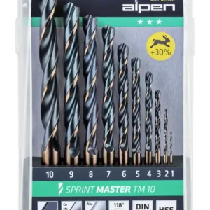 Finale Aktion Alpen Spiralbohrer D338N HSS 1-10 - 1 mm stg.