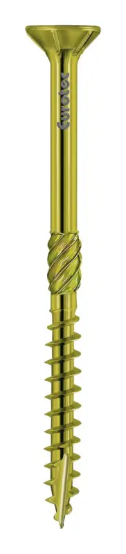 Eurotec Paneltwistec Senkkopf gelb TX 40 8 x 80 mm(Verpackungseinheit: 50Stück) Preisknaller
