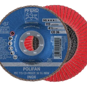 Super-Preis Pferd Fächerschleifscheibe Cofreeze 125 mm K 80 gewölbt