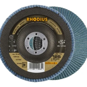 Expressversand Rhodius ALPHAline LSZ F3 Lamellenschleifscheibe - 125 x 22,23 mm - K80